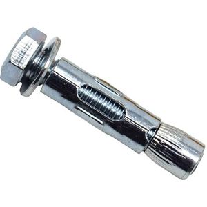 MASONMATE MAMLSAM1045 Hex Losse Bout Mouw Anker M10 x 45mm (50), Zilver