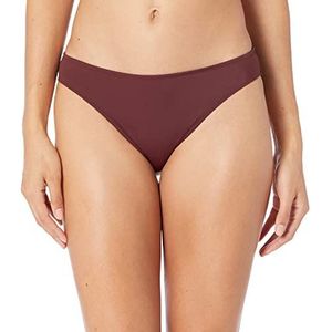 Amazon Essentials Klassieke bikini voor dames, badpak, diepbruin, L