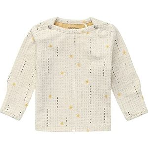 Noppies Baby Unisex Baby Tee Longsleeve Habra Allover Print T-Shirt, RAS1202 Oatmeal-P611, 74