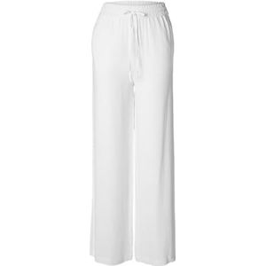 SELECTED FEMME Dames Slfviva-gulia Hw Long Linen Pant Noos stoffen broek, wit (snow white), 40