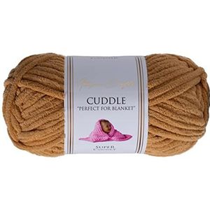 Utopia Crafts Cuddle Super Chunky Chenille Soft Yarn for Knitting and Crochet, 100g - 60m (Beige)