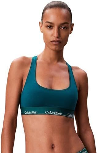 Calvin Klein Vrouwen ongevoerd Bralette LV00QF8493 Bralette, groen (gras), XXS, Groen (Turf), XXS