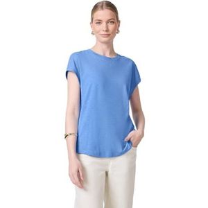 Street One Studio - Shirt - Blauw - Katoen-Modaalmix