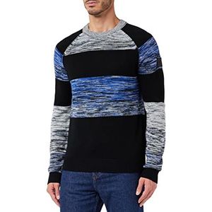 BOSS Heren Knitwear Gebreide Sweater, Zwart, XXXL