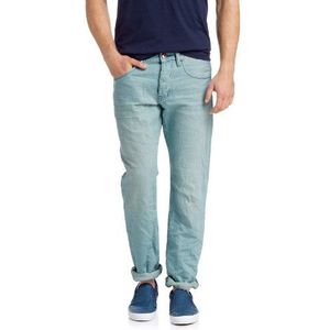 edc by ESPRIT Heren slim jeans in 5-pocket stijl 054CC2B009, blauw (C Light Stone Used 998), 30W / 30L