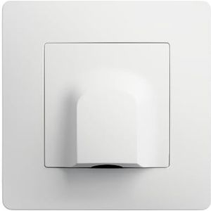 DEBFLEX - Caly - Kabeluitgang - Voor het verbergen van bedrading van apparaten zonder elektrische stekker - Aanpasbaar - ABS - Inbouwinstallatie - Wit - 71 x 71 x 27 mm