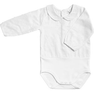 BABIDU Babybody met lange mouwen van 100% plumetti-katoen, babybody voor pasgeborenen, zachte, ademende en hypoallergene stof voor de gevoelige huid, baby-halsbody, uniseks kleding voor jongens