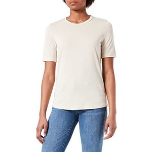 SELECTED FEMME Dames Slfstella Ss Tee B Noos Blouse, beige, XL