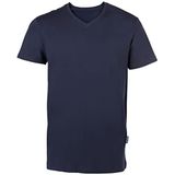 HRM Heren Luxe V-Hals T-shirt, Navy, Maat 6XL I Premium Heren T-shirt Gemaakt van 100% Biologisch Katoen I Basic T-shirt Wasbaar tot 60°C I Hoogwaardige & Duurzame Herenkleding