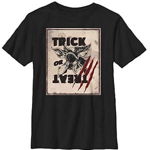 Stranger Things Unisex Kids Trick Or Treat T-shirt met korte mouwen, zwart, S, zwart, One size