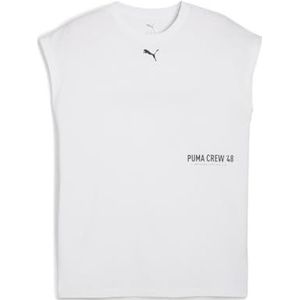 PUMA Unisex M Graphic Cutoff Tank T-shirts (Pack van 1)