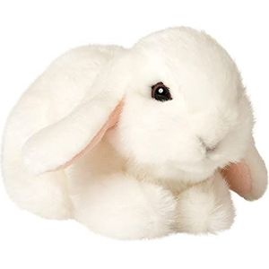 Uni-Toys - Ram konijn, liggend (wit) - 18 cm (lengte) - pluche haas, konijn - pluche dier, knuffeldier