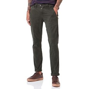 Timezone Heren Slim Jannotz vrijetijdsbroek, Olive Wood Minimal, 38W x 32L