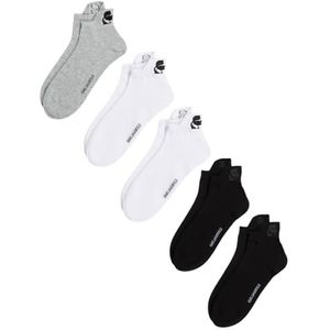 Karl Lagerfeld - K/Kameo Logo - Lot van 5 Paar Sport Sokken - Zwart/Wit/Grijs - Maat 39-42