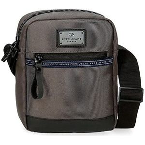 Pepe Jeans Iron Bagage - koerierstas voor heren, Grijs, Bandolera Mediana, Middelgrote schoudertas