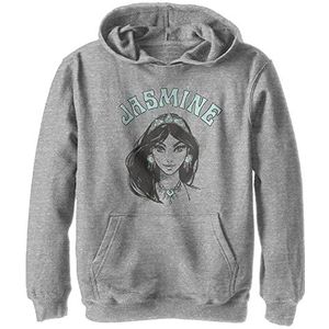 Kids' Disney Aladdin Live Action Jasmine Youth Pullover Hoodie, Athletic Heather, Small, Athletic Heather, S