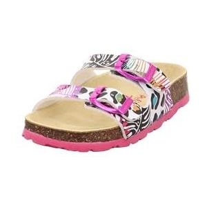 Superfit 1800111 Pantoffels voor meisjes, wit, meerkleurig 1100, 24 EU