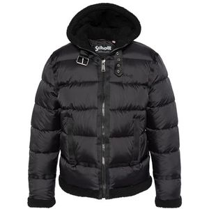 Schott NYC Donsjack met capuchon Esprit Bomber Schott Idak2, zwart, Zwart, 3XL grote maten tall
