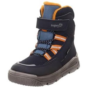 Superfit Jungen MARS warm gefütterte Gore-Tex Stiefel, BLAU/ORANGE 8000