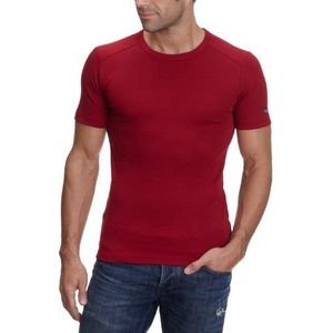 ESPRIT T-shirt ronde hals 1x1 rib korte mouwen J31616 heren shirts/T-shirts