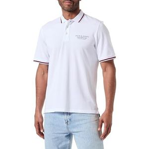 JACK & JONES Jprbluarchie Ss Polo Sg Poloshirt voor heren, wit (bright white), S