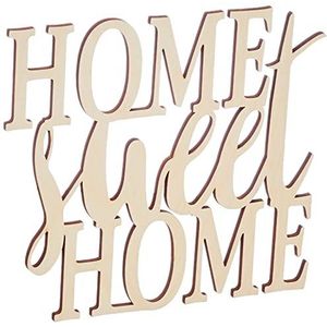 Rayher Houten schrift ""Home sweet Home"", FSC 100%, natuur, 18x16,2x0,4cm, SB-Btl 1 stuk, 46416505