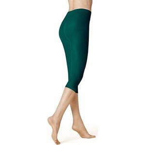 KUNERT Dames Capri Leggings Velvet 40 3/4 Been 40 DEN Deep Green 48-50, groen (deep green), 48/50 NL