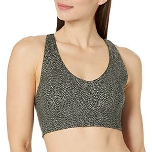 Amazon Essentials Active Sculpt sportbeha met V-hals voor dames (verkrijgbaar in grote maten), veelkleurige stippen, XXL