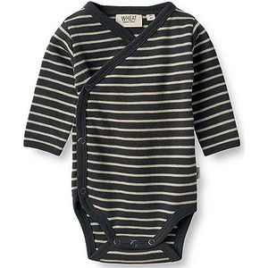 Wheat Uniseks pyjama voor baby's en peuters, 1433 Navy Stripe, 56/1M