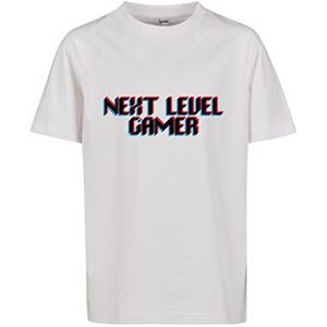 Mister Tee Kids Next Level Gamer Tee T-shirt voor jongens, wit, 158/164 cm