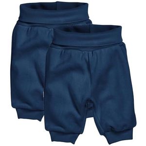 Playshoes Baby pompbroek, joggingbroek, 2 stuks, Nicki Marine, 80