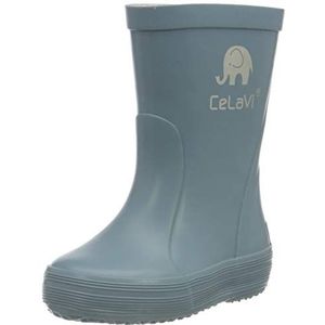 CeLaVi Basic Wellies Solid Rain Boot voor jongens, Smoke Blue, 23 EU