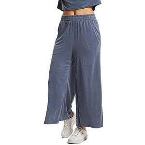 Urban Classics Damesbroek voor dames, modal culotte, brede 3/4-broek voor vrouwen, met elastische band, verkrijgbaar in vele kleuren, maten XS - 5XL, Vintage blauw, XL
