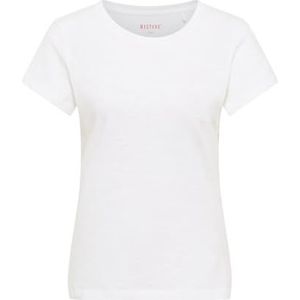 MUSTANG - Winona - Shirt met Korte Mouwen - Wit - Slim Fit - 100% Katoen