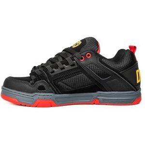DVS Comanche Sneakers voor heren, zwart geel Fiery Red Nubuk, 42 EU, Black Yellow Fiery Red Nubuck, 42 EU