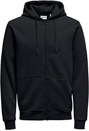 ONLY&SONS ONSCERES Zip THR. Hoodie Sweat NOOS Sweatjack voor heren, navy, L