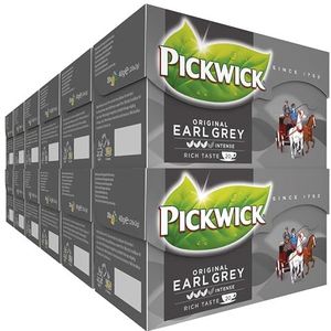 Pickwick Original Earl Grey Zwarte Thee (240 Theezakjes - 100% Natuurlijk - UTZ Gecertificeerd) - 12 x 20 Zakjes