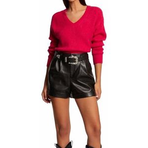 Morgan Trui met lange mouwen en V-hals, Magnolie., XL