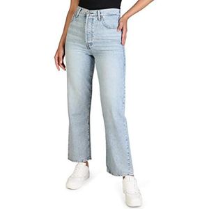 Levi's Ribcage Straight Ankle Jeans voor dames, Midden weg, 28W / 31L