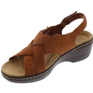 Clarks Dames Merliah Echo hak sandaal, bruin belang, 8 UK, Bruine interesse, 42 EU