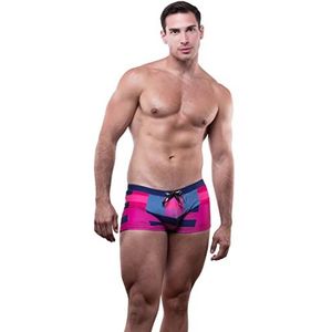 BWET Swimwear Quick Dry UV Protection Heren Beach Zwembroek Sealine door, rood, L