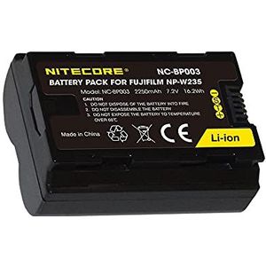 Nitecore NP-W235 Camera-accu, alternatief voor Fujifilm NP-W235