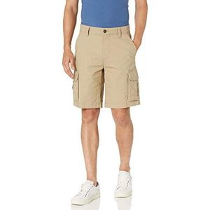 Amazon Essentials Men's Lichtgewicht cargoshort van stretch-ripstop met binnenbeenlengte van 25 cm, Kaki-bruin, 29
