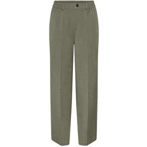 PIECES Pccamil Hw Wide Pant Noos broek voor dames, diep lichen green, S/30L