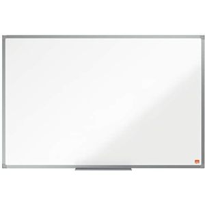 Nobo Email magnetisch whiteboard, 900 x 600 mm, aluminium trim, hoekwandmontage, inclusief whiteboardpennenlade, essentiebereik, wit, 1915451