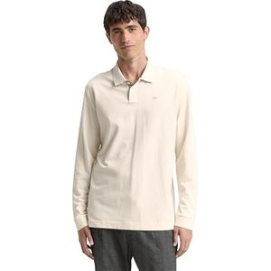 TOM TAILOR Poloshirt voor heren, 10348 - Gardenia White, XL