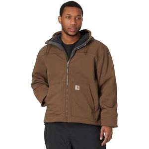 Carhartt Super Dux Relaxed Fit Sherpa-Lined Active Jac Bonded Chore Coat voor heren, Koffie, L