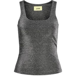 JACK & JONES Jxsaga STR Sl Reversible Glitter Top JRS Tanktop voor dames, zwart, S