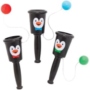 Kerst Pinguïn Balletje Vangen Spelletjes - 6 stuks, 3 kleuren - Geweldig plezier voor alle leeftijden!