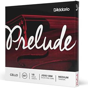 D'Addario J1010-1/8M Prelude Cello snarenset koolstofvezelstaal/nikkel 1/8 medium